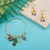 Biyun 60Pcs 15 Style Alloy Enamel Pendants FIND-BY0001-14-6