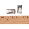 Tarnish Resistant 304 Stainless Steel Bayonet Clasps STAS-K145-24P-3