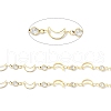 Brass & Cubic Zirconia Handmade Beaded Chains CHC-D029-33G-2