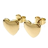 Ion Plating(IP) 201 Stainless Steel Stud Earrings EJEW-K270-03G-1
