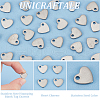 Unicraftale 100Pcs 304 Stainless Steel Stamping Blank Tag Charms FIND-UN0015-55-4