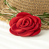 3D Flower Polyester Fiber Black Velvet Cord Choker Necklaces FS-WG3FF9D-05-1