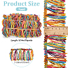 Fingerinspire 10 Yards Rainbow Polyester Fringe Trim Ribbons DIY-FG0006-17-2