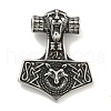 316 Surgical Stainless Steel Pendants STAS-E212-84AS-1