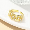 304 Stainless Steel Criss Cross Rings RJEW-B109-08G-01-2