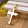 304 Stainless Steel Latin Cross Pendants STAS-I035-32-2