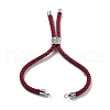 Twisted Nylon Cord Silder Bracelets DIY-B066-03P-06-2