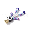 Baking Paint Glass Seed Beaded Human Pendants PALLOY-MZ00653-01-4