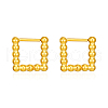 Elegant Stainless Steel Square Hoop Earrings TK6222-2