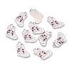 Alloy Enamel Pendants ENAM-P030-2-4