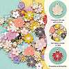  104Pcs 26 Style Alloy Enamel Pendants ENAM-PH0002-07-WH-7
