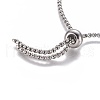 Non-Tarnish 304 Stainless Steel Slider Bracelets Bracelet/Bolo Bracelets Making STAS-F222-030-2