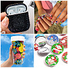 60G 12 Colors Resin Rhinestone Nail Art Decoration Accessories KY-TA0001-28-7