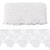15 Yards Cotton Embroidery Flower Lace Ribbon OCOR-WH0086-91B-1