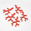 Branch Dyed Synthetical Coral Big Pendants X-CORA-L041-01B-1