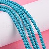 Synthetic Turquoise Beads Strands TURQ-G106-4mm-02F-6