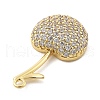 Brass Micro Pave Cubic Zirconia Pendants KK-L228-08G-01-2