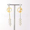 Sweet Tassel Stainless Steel Stud Earrings SA4259-1-2