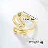 Snake Brass Cuff Rings for Women HH5156-1