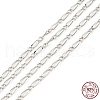Anti-Tarnish Rhodium Plated 925 Sterling Silver Figaro Chains STER-F052-15P-3
