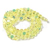 Transparent Electroplate Glass Beads Strands GLAA-Q099-D01-07-2