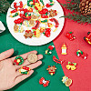 SUNNYCLUE 40Pcs 10 Styles Christmas Theme Plastic Pendants FIND-SC0011-40-3