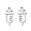 Non-Tarnish 201 Stainless Steel Pendants STAS-T044-250P-1