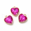 Faceted Glass Rhinestone Pendants GLAA-I051-B20-2