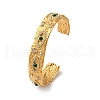 304 Stainless Steel Rhinestone Cuff Bangles for Women BJEW-R026-01G-4
