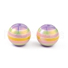 UV Plating Rainbow Iridescent Resin Beads RESI-I048-01F-2