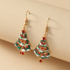 Simple Christmas Alloy Dangle Earrings LJ9715-8-1