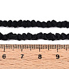 Frosted Opaque Glass Beads Strands GLAA-N017-4mm-01-4