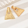 Stylish Textured Trapezoid Stainless Steel Stud Earrings KV0782-2