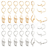  90Pcs 6 Style 304 Stainless Steel Leverback Earring Findings STAS-NB0001-60-1