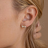 925 Sterling Silver Cherry Stud Earrings EJEW-C146-09G-3