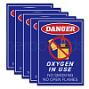 Waterproof PVC Warning Sign Stickers DIY-WH0237-002-1