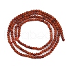 Natural South Red Agate Beads Strands G-F788-01-2mm-3