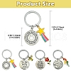 Bees Alloy Enamel & Rhinestone Keychain KEYC-YW00071-01-3
