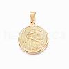 Real 18K Gold Plated 304 Stainless Steel Pendants STAS-H372-01L-1