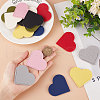 Gorgecraft 16Pcs 8 Colors PU Leather Bookmarks AJEW-GF0007-08-3