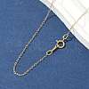 Brass Cable Chain Necklaces for Women Men NJEW-Z068-02G-02-3