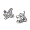 Brass Micro Pave Cubic Zirconia Connector Charms KK-Z103-10P-02-2