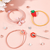 SUNNYCLUE 100Pcs Iron Hair Tie Buckle IFIN-SC0001-42-4