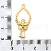 Brass Micro Pave Cubic Zirconia Pendants KK-B131-10G-3