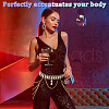 Rhinestone Cup Chains Belts AJEW-WH0470-61G-7