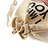 12Pcs 12 Styles Valentine's Day Printed Rectangle Burlap Cloth Packing Pouches ABAG-U006-02A-5