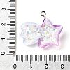 Transparent Resin Pendants RESI-H036-01B-3
