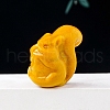 Natural Topaz Jade Squirrel Display Decorations G-PW0007-008E-1
