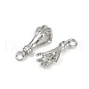 Brass Micro Pave Cubic Zirconia Pendants KK-C093-01E-P-2