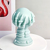 Witch Hand with Crystal Ball  DIY Candle Silicone Statue Molds CAND-PW0007-031A-2